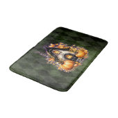 Halloween Gotische Herfst Fairy Cottage Groene Arg Badmat (Gekanteld)
