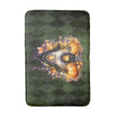 Halloween Gotische Herfst Fairy Cottage Groene Arg Badmat (Voorkant Verticaal)