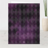 Halloween Gotische Herfst Fairy Cottage Paarse Arg Kaart (Achterkant)