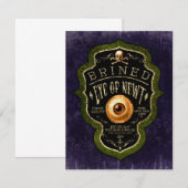 Halloween Gotische Oog Van Nieuwtsheksbrouwsel Vin Notitiekaartje (Voorkant / Achterkant)