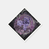 Halloween Gotische Paarse Rozen Servet (Hoek)