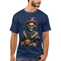 Halloween Gotische Skelet Clown Met Jack-O