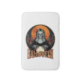 Halloween Gotische Skelet Waarzegster Vector Afbee Badmat (Voorkant Verticaal)