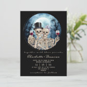 Halloween Gotische Skulls Tarot De Liefhebbers Bru Kaart (Staand voorkant)