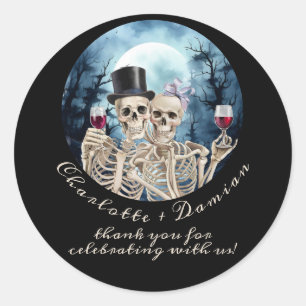 Halloween Gotische Skulls Tarot De Liefhebbers Bru Ronde Sticker