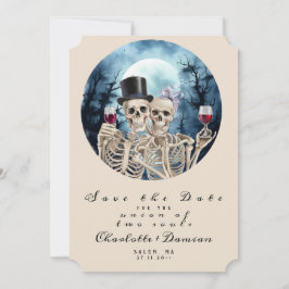 Halloween Gotische Skulls Tarot De Liefhebbers Bru Save The Date