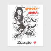 Halloween Gotische Spooky Mama Sticker (Vel)
