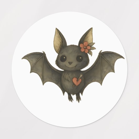 Halloween Gotische Stickers - Bat, Skull Book, Pla (Design 1)