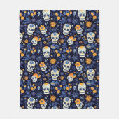Halloween Gotische Suiker Schedel Modern Fleece Deken (Voorkant)