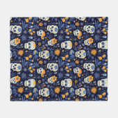 Halloween Gotische Suiker Schedel Modern Fleece Deken (Voorkant (Horizontaal))