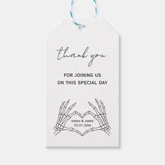 Halloween Gotische Trouwgunstlabels Cadeaulabel (Voorkant)