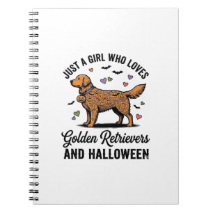 Halloween Goud Retriever Meisje Hond Moeder Vintag Notitieboek