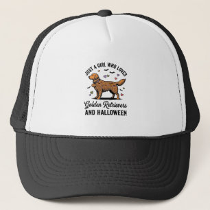 Halloween Goud Retriever Meisje Hond Moeder Vintag Trucker Pet