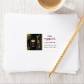 Halloween Gouden Glitter Schedels & Glitter Champa Etiket (Insitu)