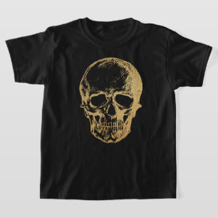 Halloween gouden schedel   T-shirt   KINDER