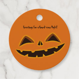 Halloween Gourd-Eous Night Bedankjes Labels