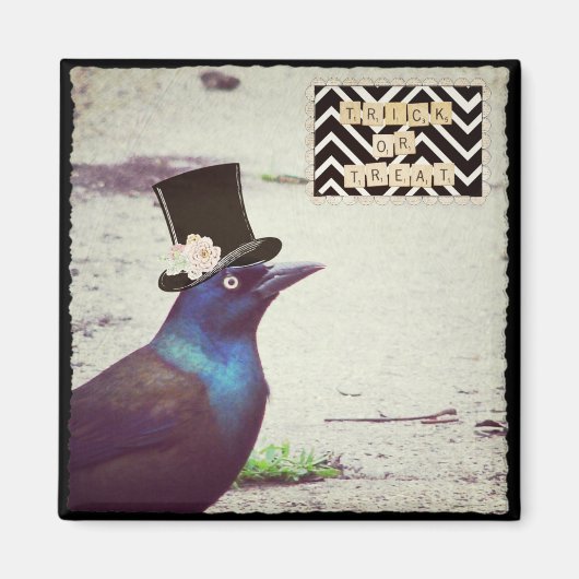Halloween Grackle Magneet (Voorkant)