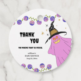 Halloween Gradient Ghost Skull Garland Baby shower Bedankjes Labels