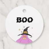Halloween Gradient Ghost Skull Garland Baby shower Bedankjes Labels (Achterkant)