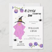 Halloween Gradient Ghost Skull Garland Baby shower Kaart (Voorkant)