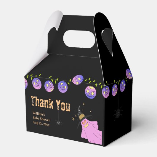 Halloween Gradient Ghost Skull Garland Bedankdoosjes (Voorkant Zijde)