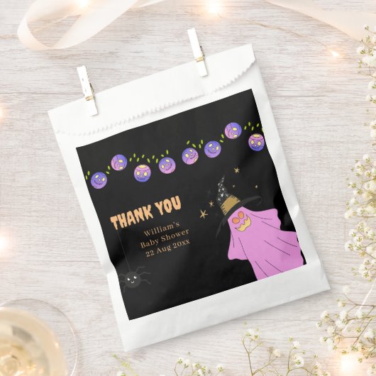 Halloween Gradient Ghost Skull Garland Bedankzakje (Geknipt)