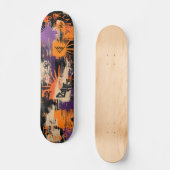 Halloween Graffiti-geïnspireerde & Bold Sunburst M Persoonlijk Skateboard (Voorkant)