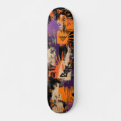 Halloween Graffiti-geïnspireerde & Bold Sunburst M Persoonlijk Skateboard (Voorkant)