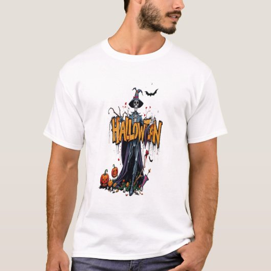 Halloween graffiti kunst halloween cool t-shirt (Voorkant)