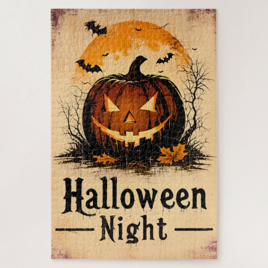 Halloween Grafisch – 1960s Thema Editie Legpuzzel (Verticaal)