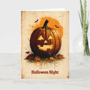 Halloween Grafisch – Unieke stijl uit de jaren 60 Kaart