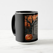Halloween grafsteen humor "Alotta B. Lood" Mok (Voorkant links)