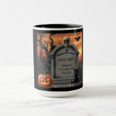 Halloween grafsteen humor "Alotta B. Lood" Mok (Midden)