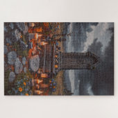 Halloween grafsteen puzzel (Horizontaal)