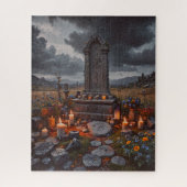 Halloween grafsteen puzzel (Verticaal)