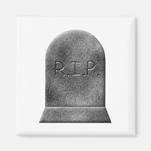 Halloween grafsteen rip magneet (Voorkant)
