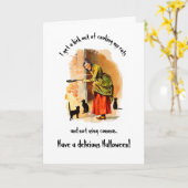 Halloween Grammar Kaart (Gele Bloem)