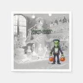 Halloween grap of traktatie Frankenstein Servet (Voorkant)
