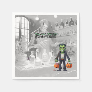Halloween grap of traktatie Frankenstein Servet