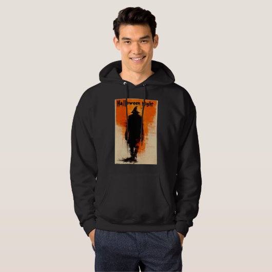 Halloween Graphic – 1960s Poster Vibes Hoodie (Voorkant volledig)