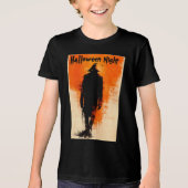 Halloween Graphic – 1960s Poster Vibes Tri-Blend Shirt (Voorkant)