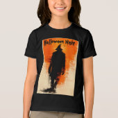 Halloween Graphic – 1960s Poster Vibes Tri-Blend Shirt (Voorkant)