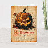 Halloween Graphic – Classic 1960s Design Kaart (Voorkant)