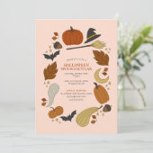 Halloween Graphic Party Kaart (Staand voorkant)