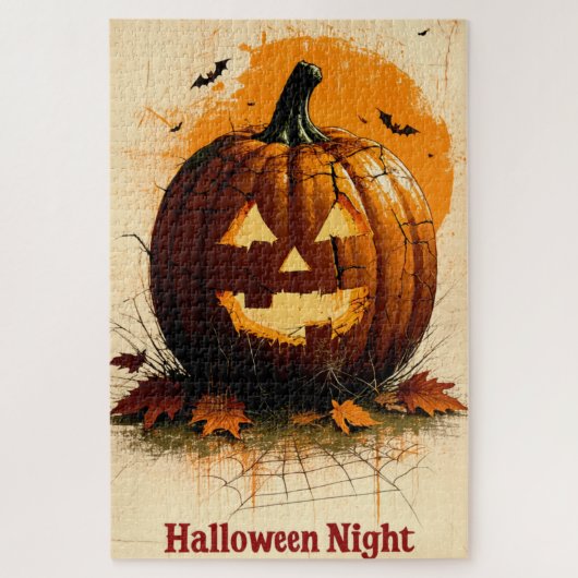 Halloween Graphic – Unique 1960s Style Legpuzzel (Verticaal)