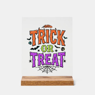 Halloween grapjas leuk spinnenweb retro_1 acryl bord