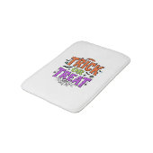 Halloween grapjas leuke spinnenweb retro_1 badmat (Gekanteld)