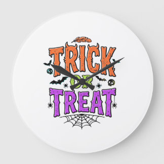 Halloween grapjas leuke spinnenweb retro_1 grote klok