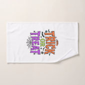 Halloween grapjas leuke spinnenweb retro_1 handdoek (Handdoek)