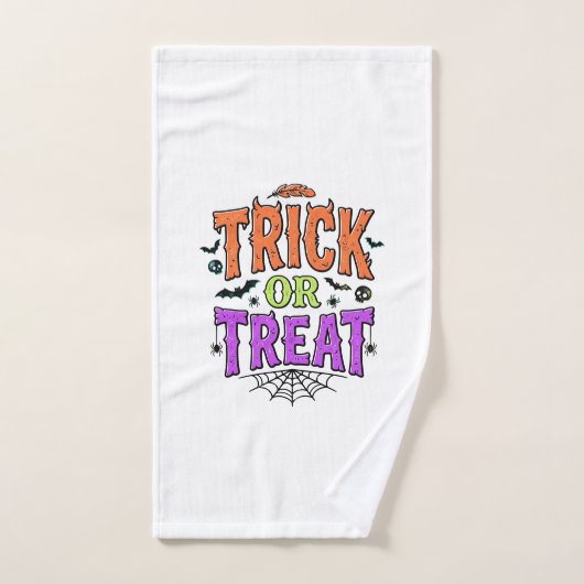 Halloween grapjas leuke spinnenweb retro_1 handdoek (Handdoek)